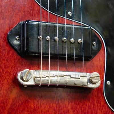 Gibson SG Junior 1964 w/ original alligator chipboard case- Cherry image 7