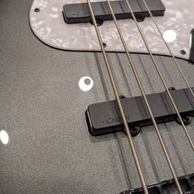 Kiesel Custom JB-4 Jazz Bass - Silverburst w/ Hipshot D-Tuner and Active Pre-Amp image 4