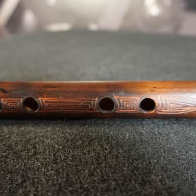 Egyptian Flute with Carved hieroglyphics - 21.5" - Bamboo image 4
