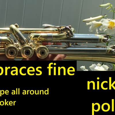 SUMMER DEAL 1948 L.A. SUPER CORNET GREAT COMPRESSION TONE RING SWEET NO REPAIS I CAN ALL BRACES FINE SEE image 5