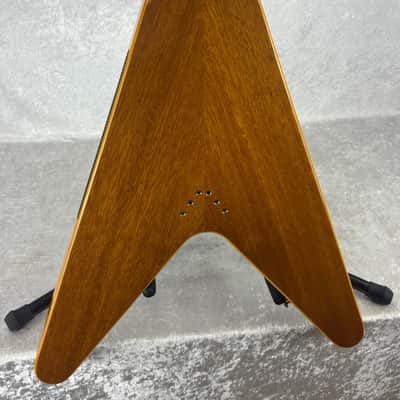 Epiphone Korina Flying V electric guitar with Gibson case image 12