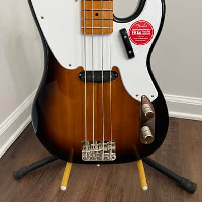 Squier 50s Vibe Precision Sting bass sunburst 2021 electric bass guitar image 10