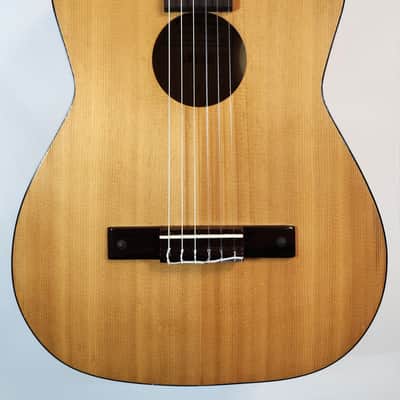 Vintage 1960s Kay K-7020 Concerto Classic Nylon-String Guitar w/ Alligator Chipboard Case image 2