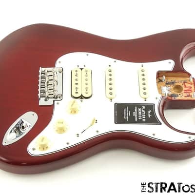 Fender Player II Stratocaster Strat HSS LOADED BODY, Mahogany Trans Cherry Burst