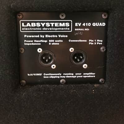 Lab Systems VP400 w/ EV4x10 Cabinet & Road Cases owned by Chris Joannou of Silverchair image 6