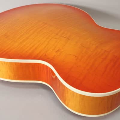 M. Campellone Standard 17" Amber Burst Hand Made Hollowbody w/OHSC image 13