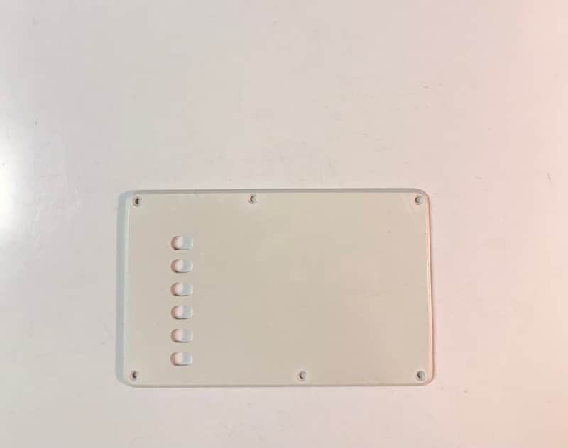 Stratocaster Style Back Plate Cover - 2000’s - White image 1