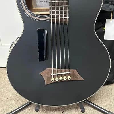 Warwick Rockbass Alien Deluxe Hybrid Thinline 5 String Acoustic Electric Bass - Black image 2