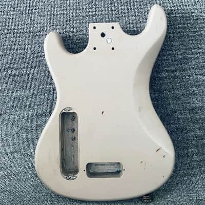 White Mini Basswood Guitar Body image 3