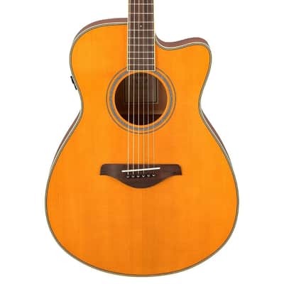 Yamaha FSC-TA VT Folk Body TransAcoustic Acoustic/Electric Guitar in Vintage Tint Finish image 2