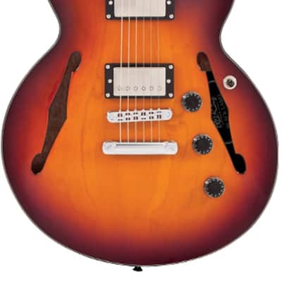 Fret-King FKV3HTSB Black Label Elise Semi-Hollow Tobacco Sunburst w/Gigbag image 1