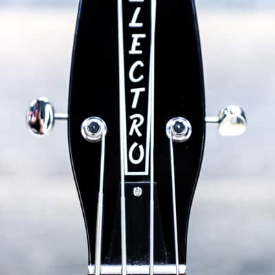 Danelectro '58 Longhorn Bass Red Hot Semi-Hollow Body 4-String Electric Bass image 11