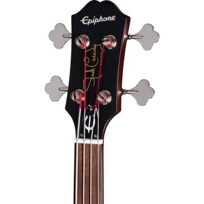 Epiphone Jack Casady Fretless Bass Guitar - Aged Royal Tan image 5