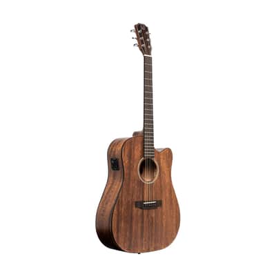 J.N GUITARS Cutaway Acoustic-electric Dreadnought Guitar With Solid Mahogany Top Dovern Series image 3