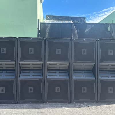 JBL VERTEC VT4889  3 WAY LINE ARRAY SPEAKERS W/ DOLLY & COVERS #343 (LOT OF 4) image 13