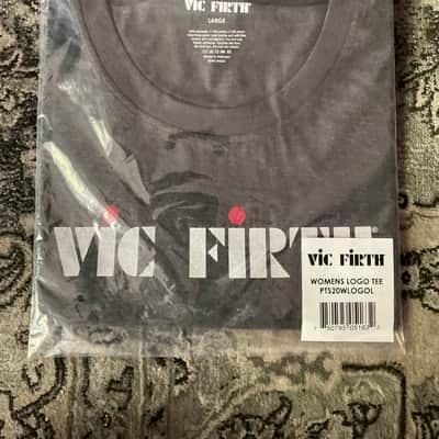 Vic Firth Women's Logo T-Shirt Large Gray image 1