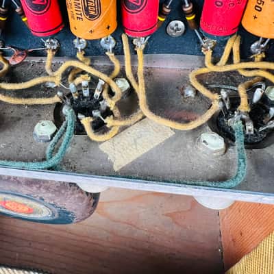 1954 Fender Deluxe Amplifier 5D3 Wide Panel - Tweed image 14