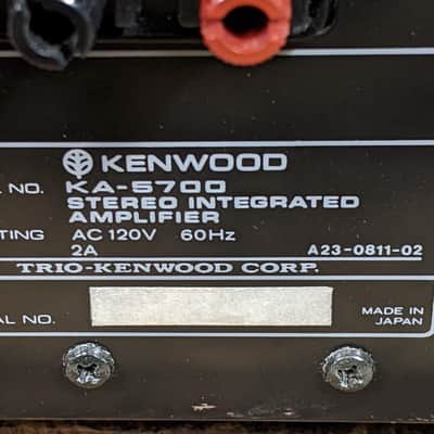 3 Pc. Kenwood Stereo System With Custom Wood Side Panels - KA-5700, KT-5500, KX-530 - See Description image 20