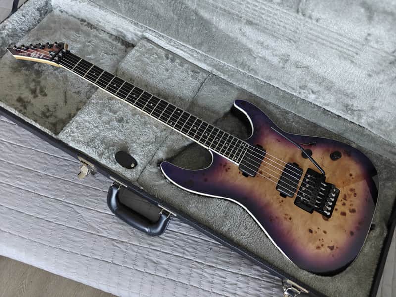 2020 ESP LTD M-1000 - Purple Natural Burst w/POLISHED FRETS/OHSC image 1