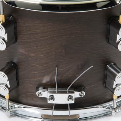 PDP Limited Edition Dry Maple 8x12 Snare Drum Dark Walnut Finish image 6