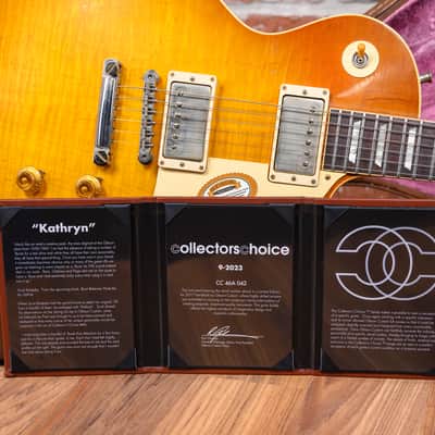 Gibson Custom Shop Collector's Choice #46 1959 Les Paul "Kathryn" #9 Flame Maple Top True Historic Aged Bradoka 'Burst 2017 w/OHSC image 15