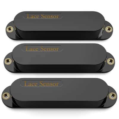 LACE Sensor "Triple Gold Set" 3-Pack Single Coil Pickups - Black image 2