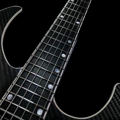 Harcom Guitars Vega Baritone, Carbon Fiber Top Custom Shop Super Strat, Extended Range image 16