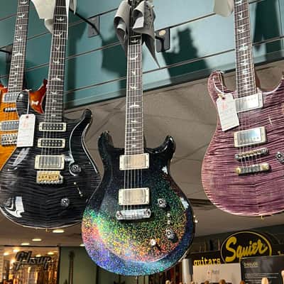 PRS S2 Mira 594 Electric Guitar - Black Rainbow Holoflake image 10
