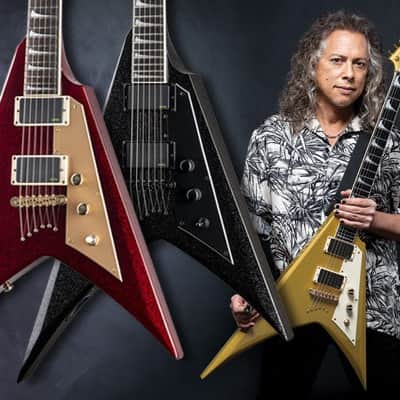 ESP LTD KH-V Kirk Hammett Signature Red Sparkle image 2