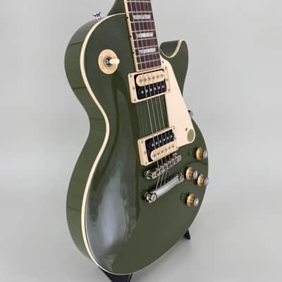 Gibson Les Paul Classic 2021 Olive Drab Green Exclusive Collection image 4