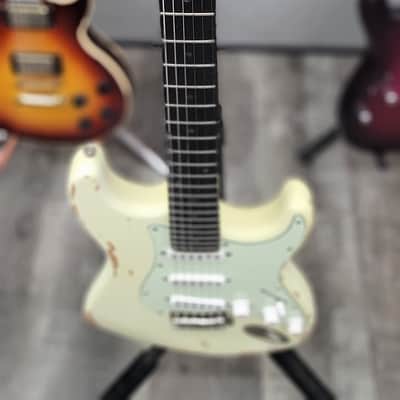 AIO S3 Electric Guitar - Relic Olympic White (Ebony Fingerboard) GS-001 image 3