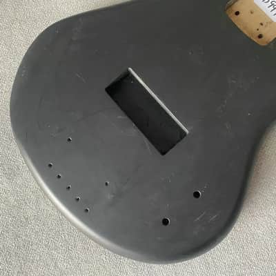 Matte Black 4/5 String Bass Basswood Body image 3