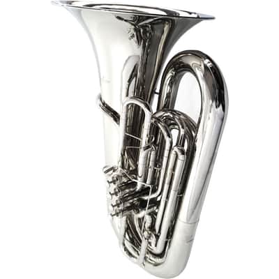 Schiller American Heritage BBb 5 Valve Piston Compensating Tuba - Nickel image 2