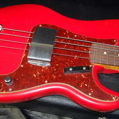 2017 Fender Postmodern Journeyman Jazz Precision J/P Bass Custom Shop Relic Hot Rod Red Case! SAVE image 1