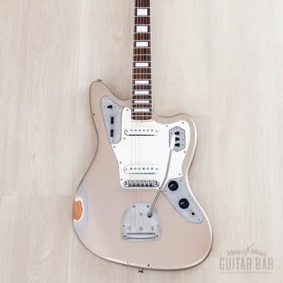 2024 Nash JG-63/BB Offset Electric Guitar Shoreline Gold Medium Aged w/ Blocks + Binding, Lollar, Case & Tags image 2