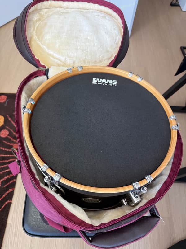 PDP Concept Maple Classic Series 8x12" Rack Tom with Wood Hoops 2010s - Ebony with Ebony Stain Hoops image 1