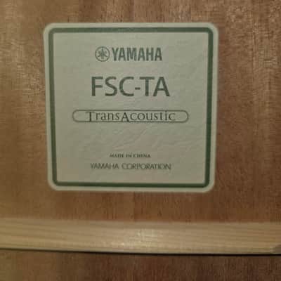 Yamaha FSC-TA TransAcoustic Concert Cutaway Acoustic - Ruby Red image 6