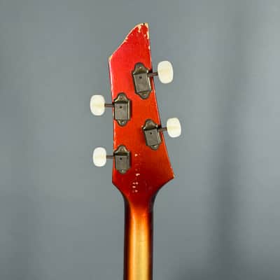 Framus Peter Kraus 5/140 Solist 1959 signed Autogram goldsparkleburst 4 string image 7