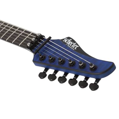 Schecter Banshee GT-FR 6 - Ebony Fingerboard, Satin Trans Blue image 3
