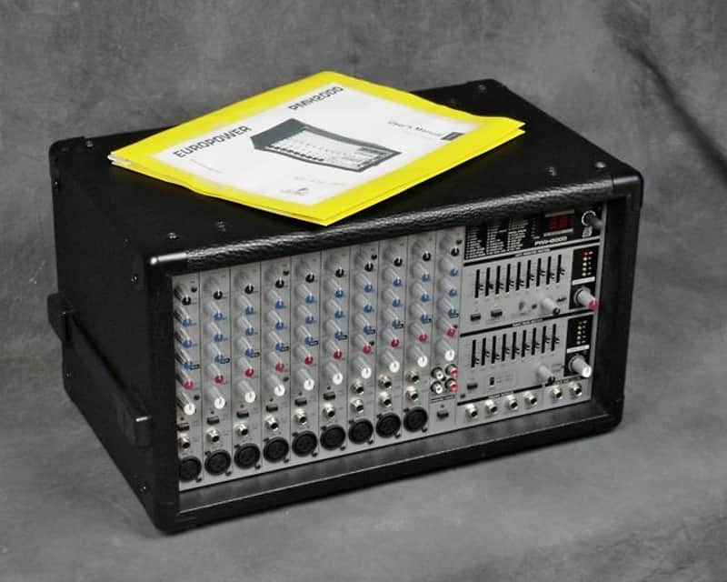 Behringer PMH2000 Europower 2 x 250W Stereo Powered 10 Ch Mixer w/Manual image 1