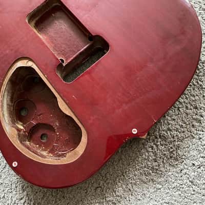 DeVille Blue HSS Electric Guitar, Mahogany Tiger Maple Top Body, 24 Frets Rosewood Fingerboard image 12