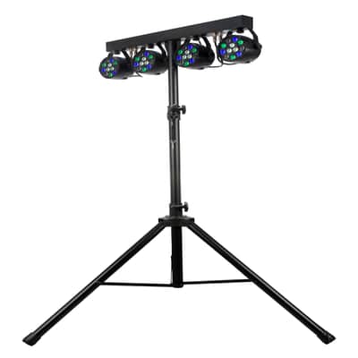 (2) Eliminator Mini Par Bar Lighting Systems w/4xLED Par Lights+Stand+Remote+Bag image 5