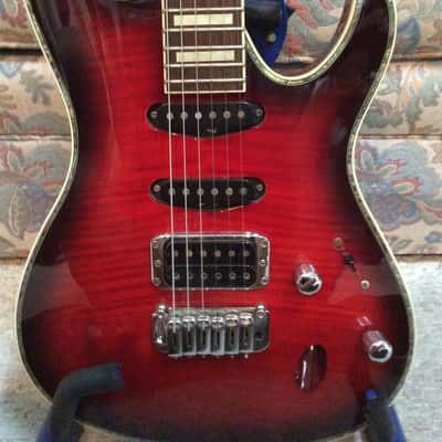 Ibanez SAS36FM 2008 - Flame Maple, Red image 2