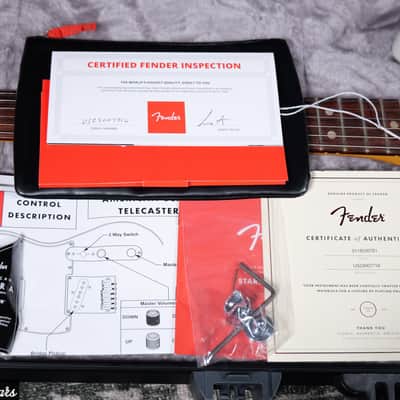 2023 Fender American Ultra Telecaster Arctic Pearl image 8