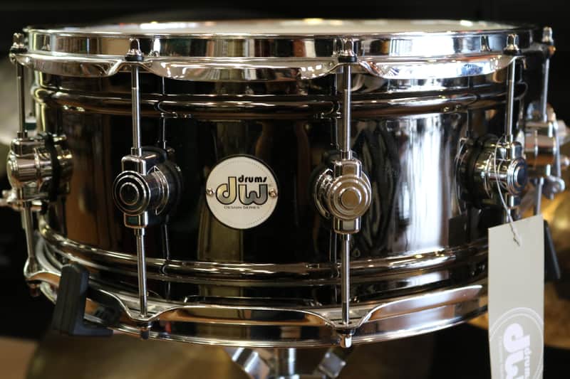 DW Drum Workshop Design Series - 6.5x14" Black Nickel Over Brass Snare Drum image 1