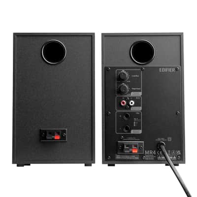 Edifier MR4 Powered Studio Monitor Speakers, 4" Active Near-field Monitor Speaker - Black (Pair) image 5