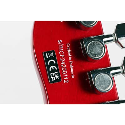 Fender Jim Adkins JA-90 Telecaster Thinline Electric Guitar Regular Transparent Crimson Red image 7