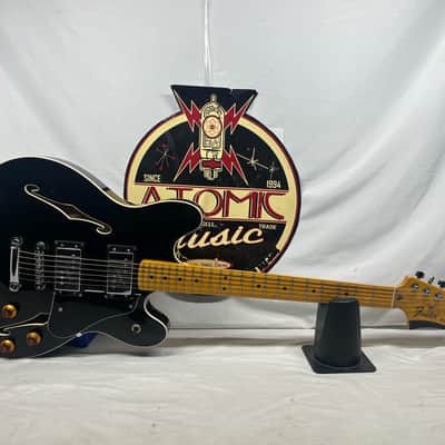 Fender Starcaster Semi-Hollow Body Electric Guitar - Black image 1