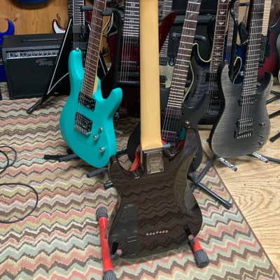 Schecter Demon-7 2022 Crimson Red Burst flame w gigbag image 8