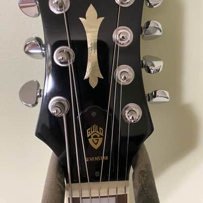 RARE MIK Guild DeArmond Sevenstar Seven-String Electric Guitar 2000-2001 Emerald Green Transparent vintage t-bird de armond korea image 3